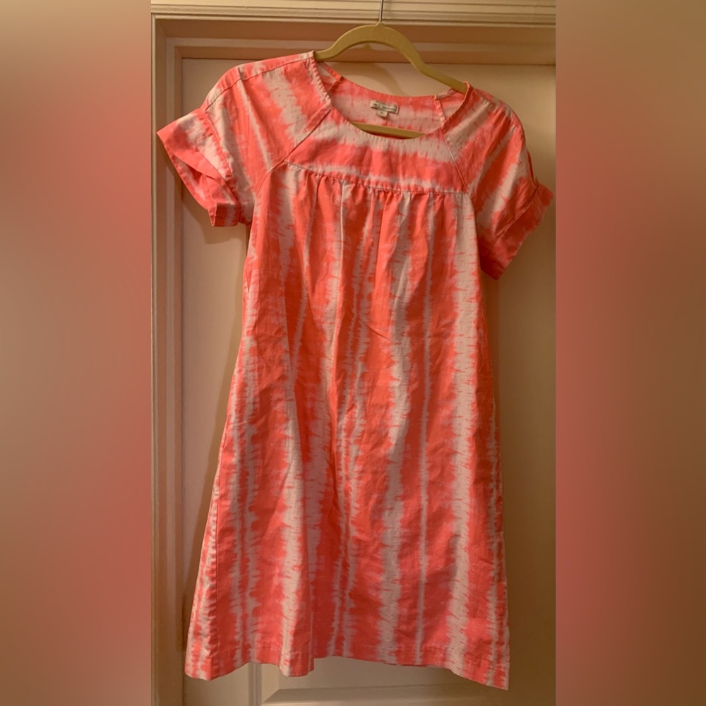 Gap Extra Small Midi Pink Tie Dye Dress